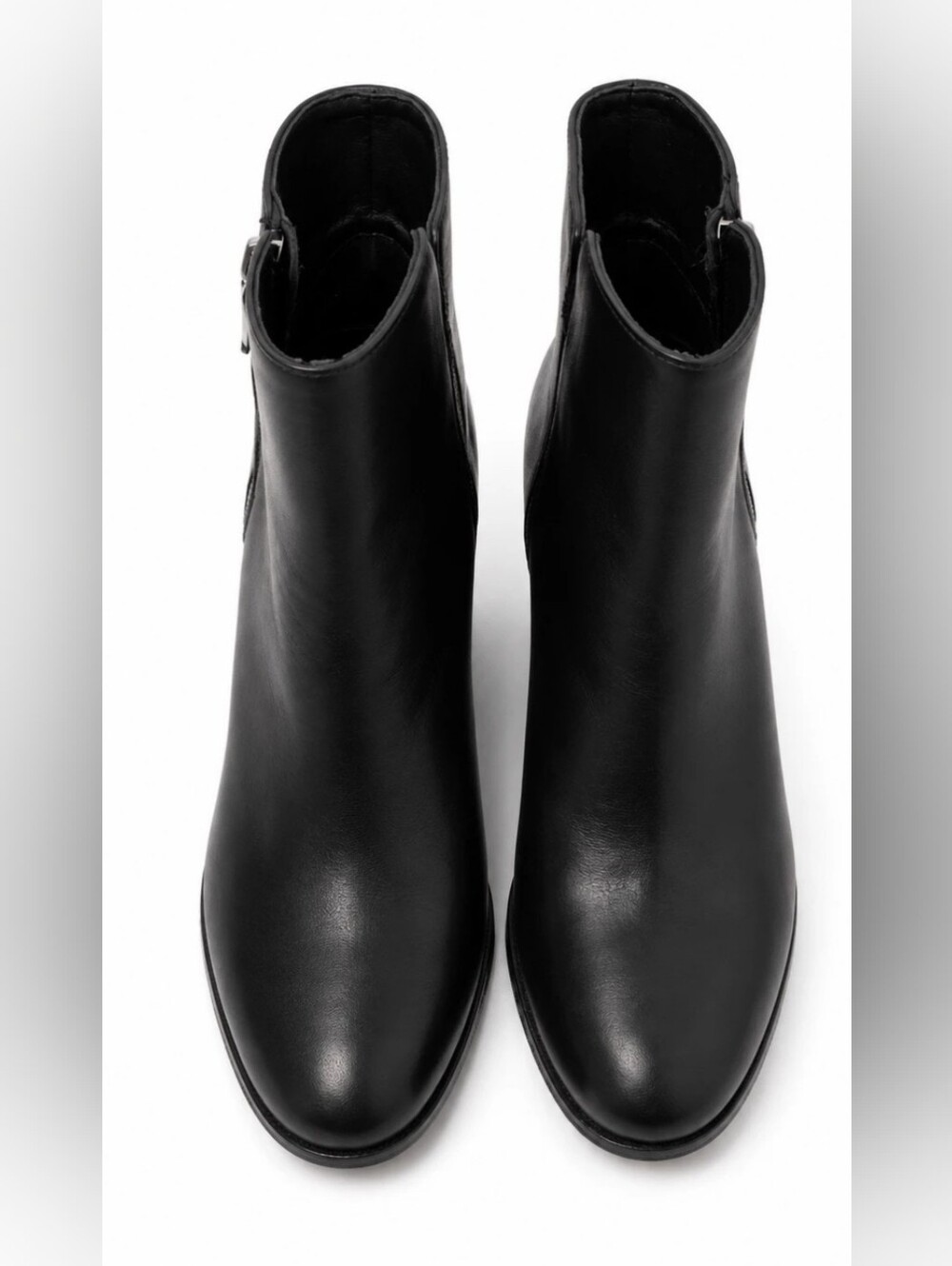 LILA by Shoes For Crews Monica Zip Bootie Black Leather US 9.5 / EU 41 Non-Slip